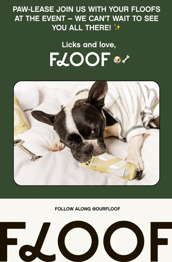 @ourfloof. Link to instagram page.