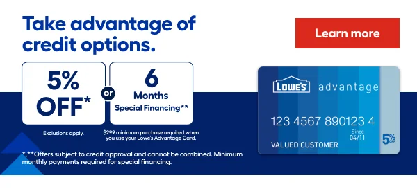 Take advantage of credit options
