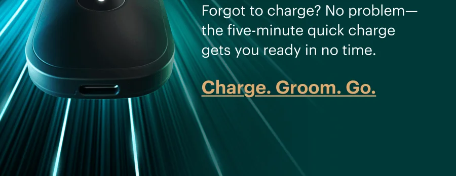Charge. Groom. Go.