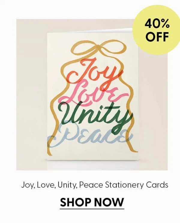 Joy, Love, Unity, Peace Stationery Cards