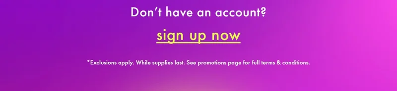 Don't have an account, sign up now