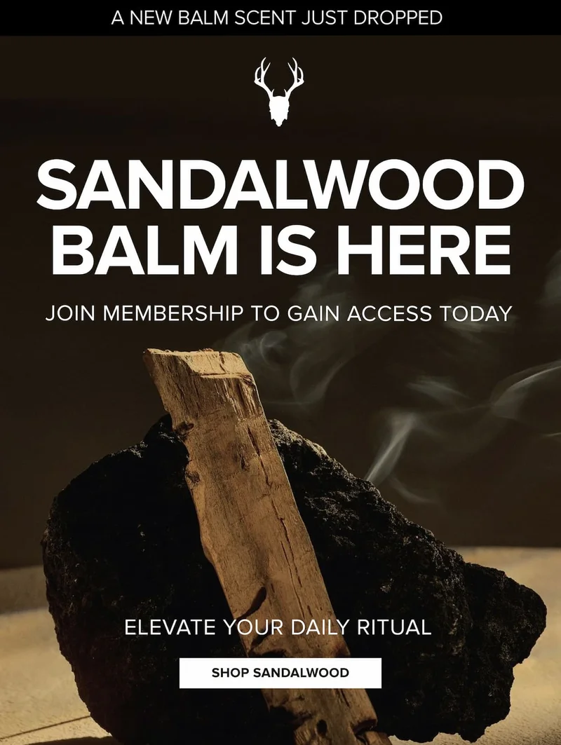 Sandalwood balm is here - join membership to gain access today