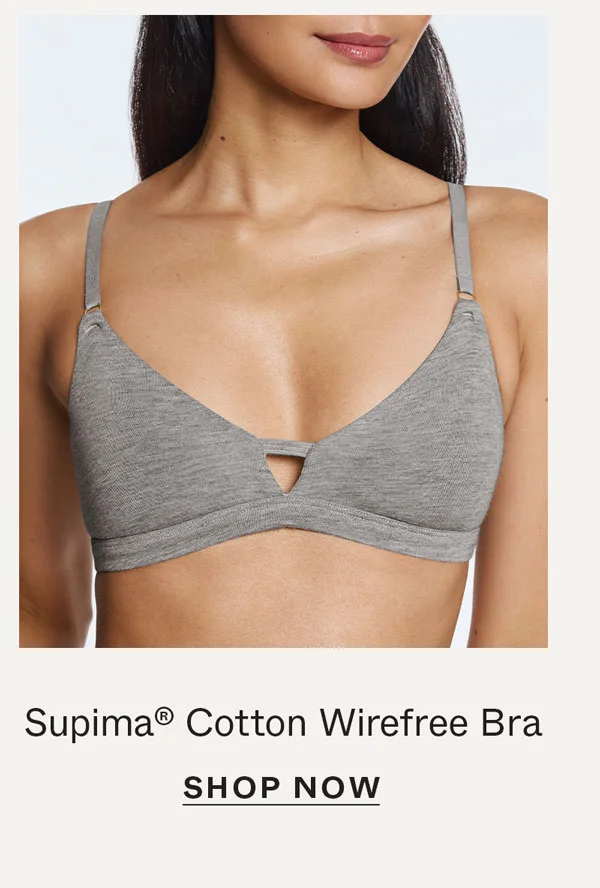 Supima® Cotton Wirefree Bra