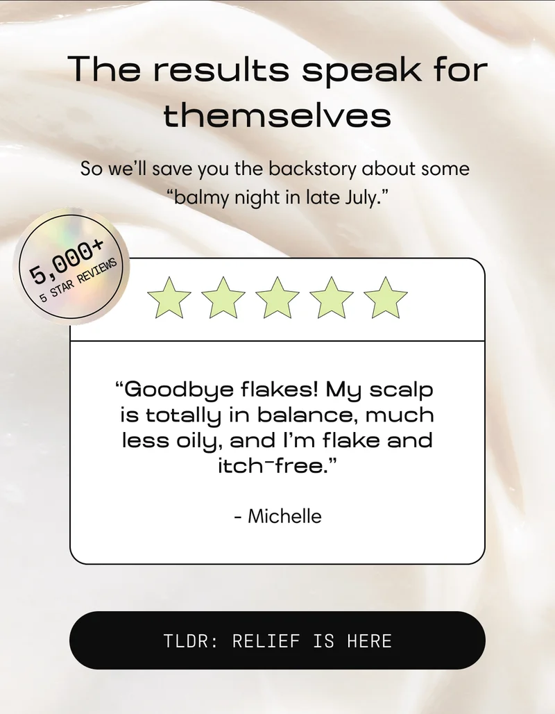 The results speak for themselves | So we'll save you the backstory about some "balmy night in late July." TLDR: RELIEF IS HERE