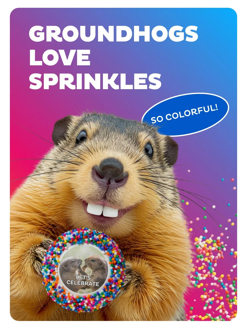 Groundhogs love sprinkles! Save 35% on OREOiD