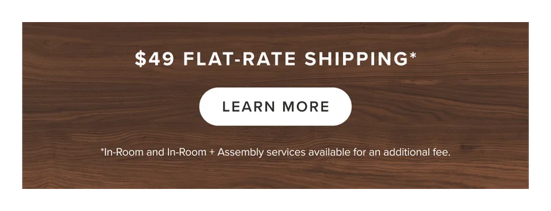 $49 flat-rate shipping: Learn More