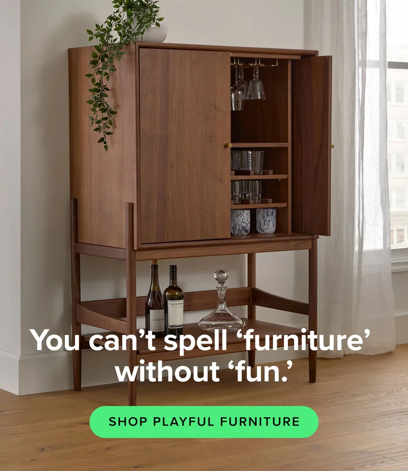 You can't spell furniture without fun: shop playful furniture