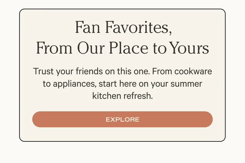 Fan Favorites, From Our Place to Yours