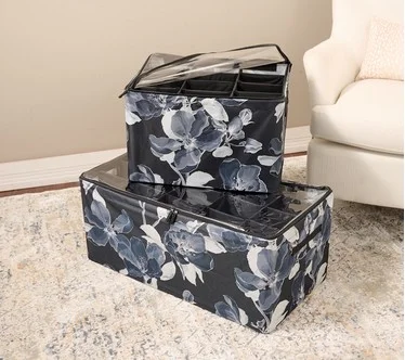 Periea Set of 2 Medium and Large Shoe Organizers