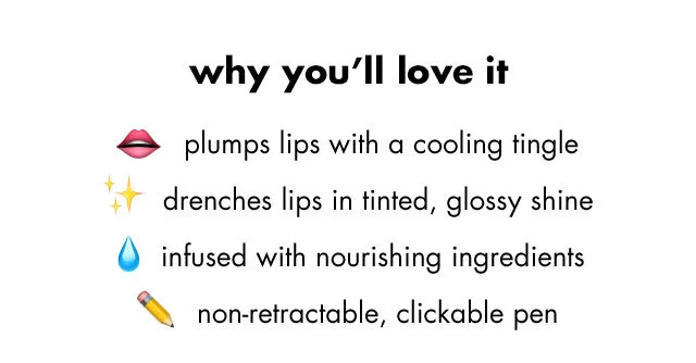 plumps lips with cooling tingle plumps lips with cooling tingle