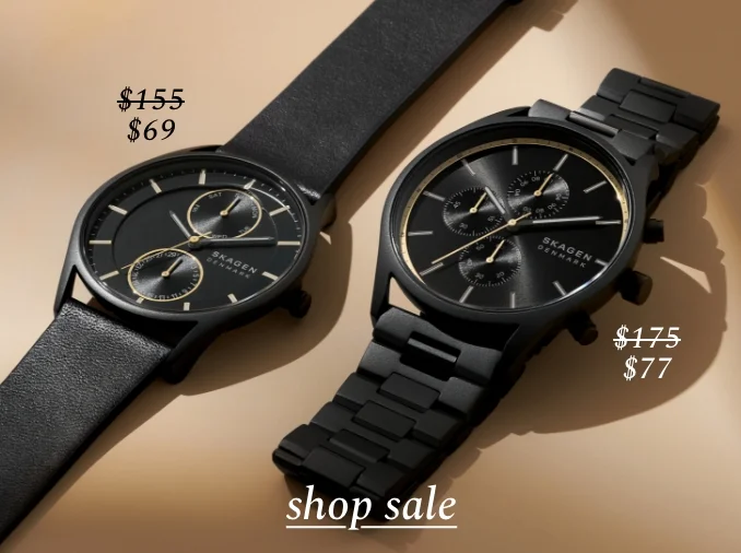 Shop sale for watches.