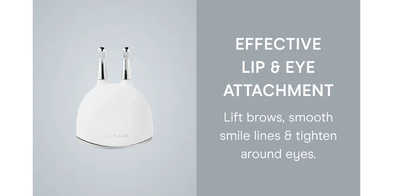 Effective Lip & Eye Attachment – Lift brows, smooth smile lines & tighten around eyes.
