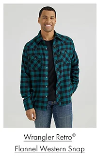 Wrangler Retro Flannel Western Snap