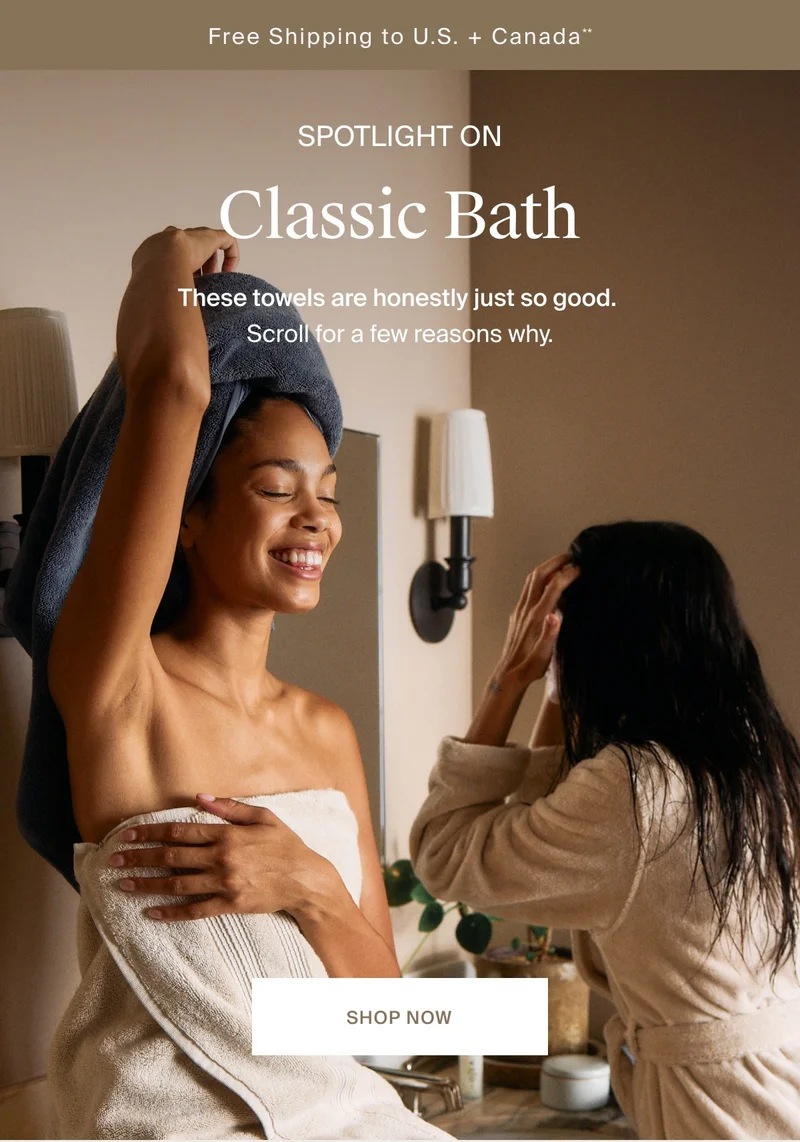 Discover our Classic Turkish Cotton Bath Collection