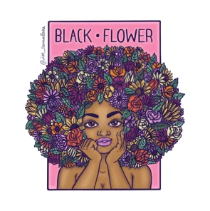 Black Flower T-Shirt