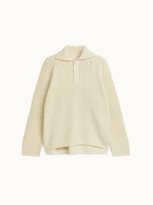 Wool Polo-Neck Jumper Off White product img