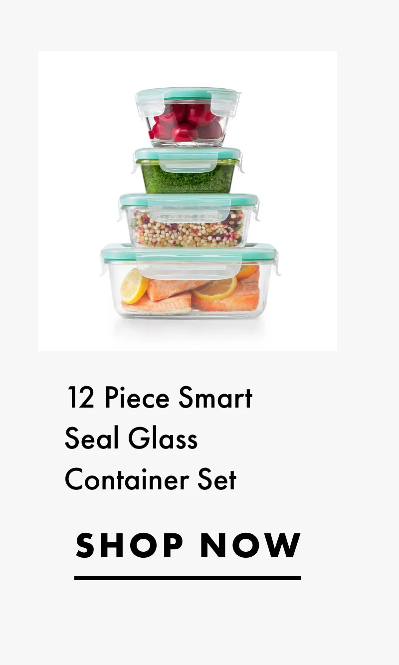 12 Piece Smart Seal Glass Container Set | SHOP NOW