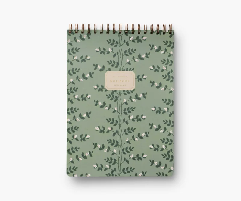 Image of Large Top Spiral Notebook - Climbing Vines