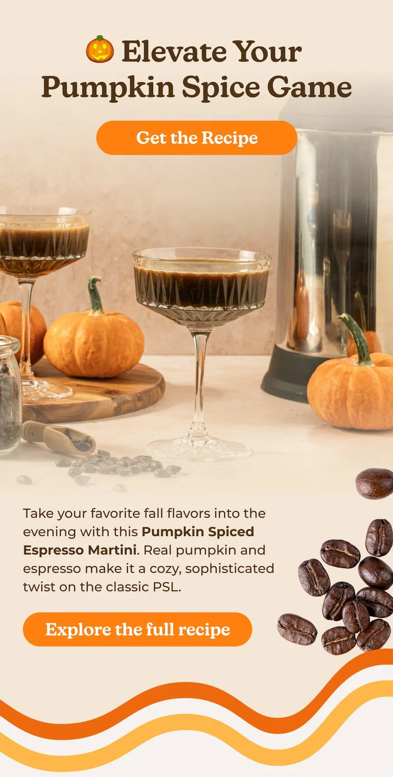 Pumpkin Spiced Espresso Martini