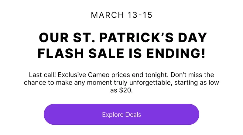 Flash Sale St Patricks Day Cameos