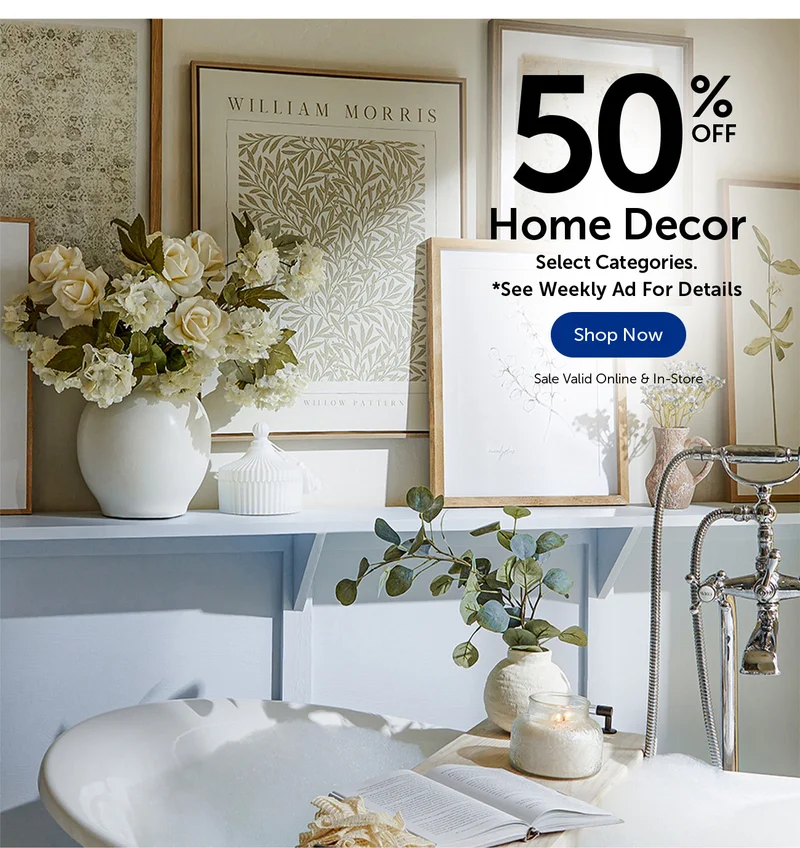 50% Off Home Decor