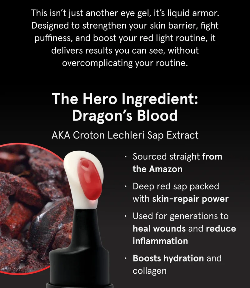 Designed to strengthen your skin barrier, fight puffiness, and boost your red light routine, it delivers results you can see, without overcomplicating your routine.