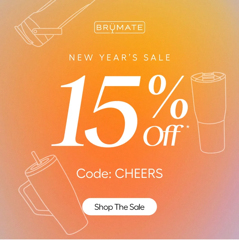 New Year's Sale, 15% Off*, Code: discount code - Shop The Sale