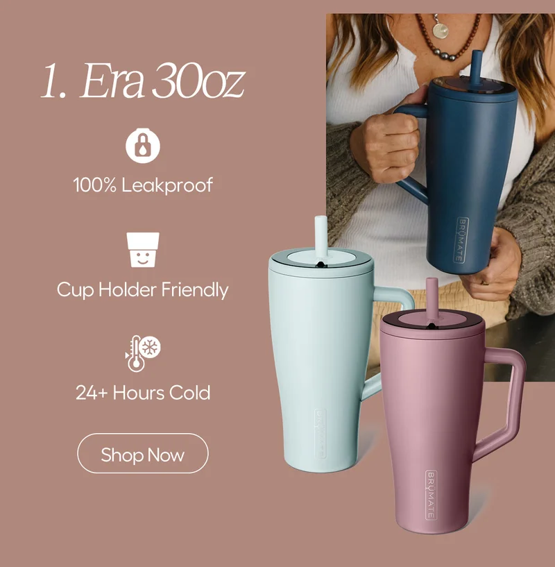 1. Era 30oz, 100% Leakproof, Cup Holder Friendly, 24+ Hours Cold - Shop Now