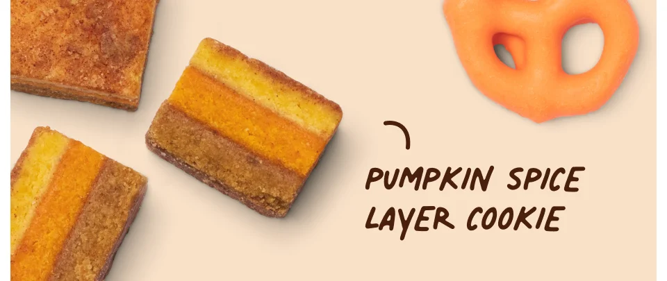 pumpkin spice layer cookie