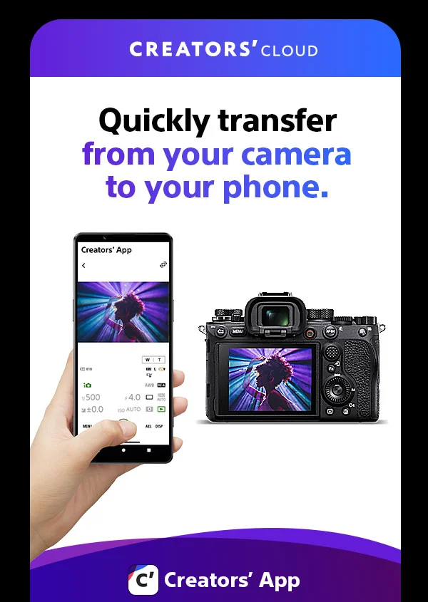 Quickly transfer from your camera to your phone | Creators' App