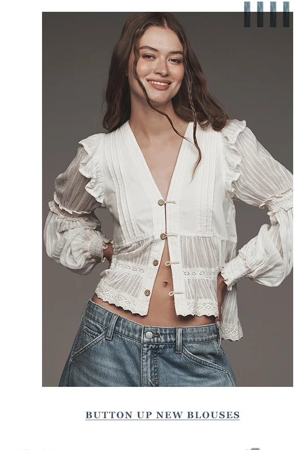 Button Up New Blouses