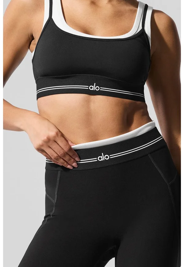 Airbrush High-Waist 7/8 Better Together Legging - Black/White - Black/White / M