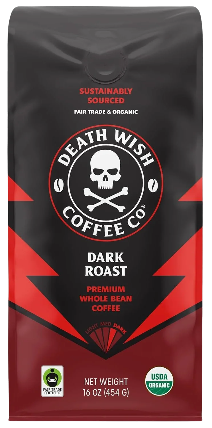 Image of Death Wish Dark Roast Whole Bean Coffee