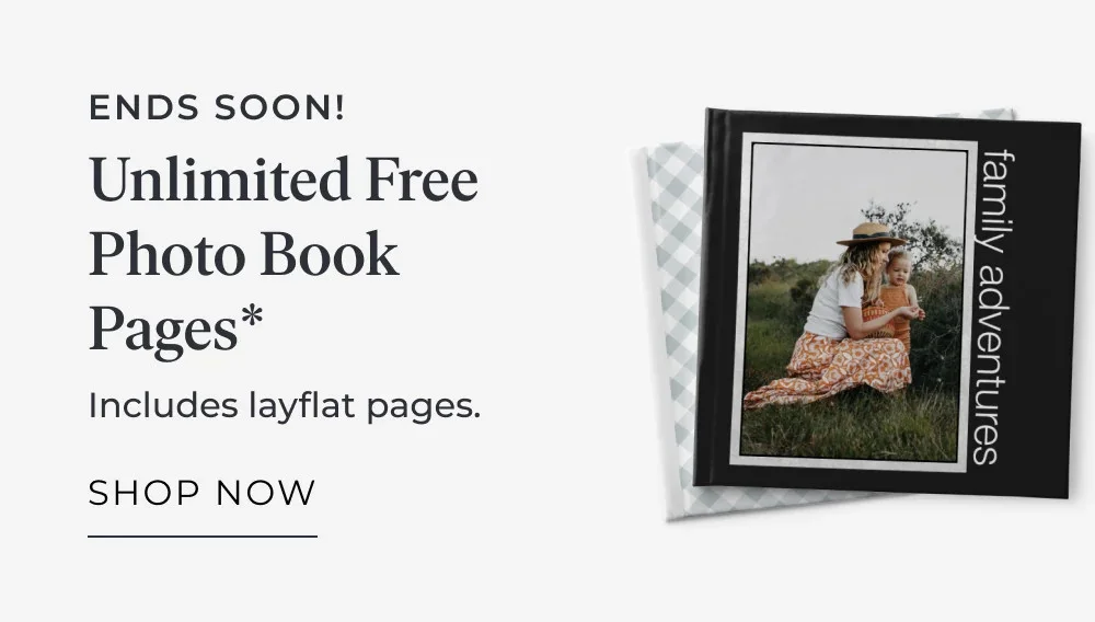 Unlimited Free Photo Book Pages + Up to 50% Off So Many Items