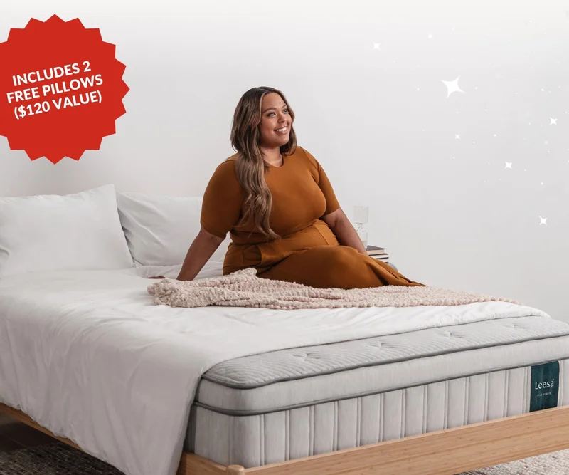 Includes 2 free pillows ($120 value)