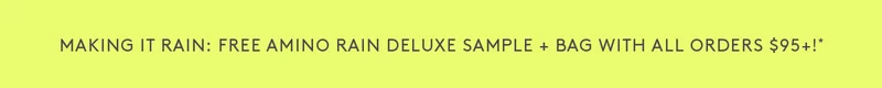 Get Your FREE Amino Rain + Lavender Dimple Cosmetic Bag