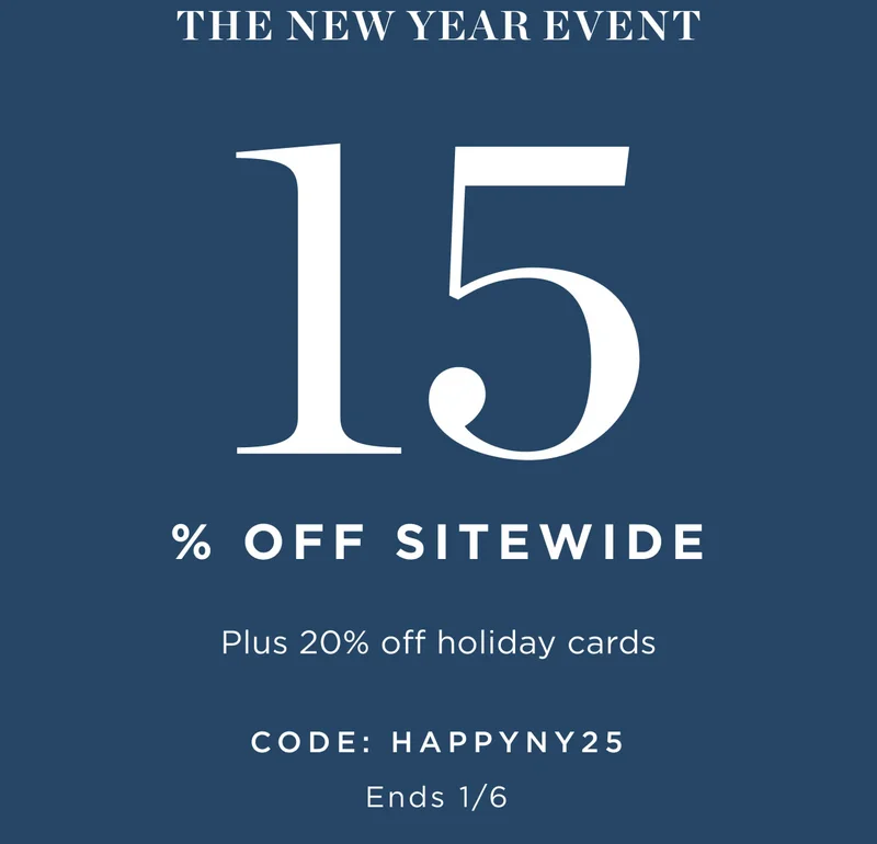 15% Off Sitewide