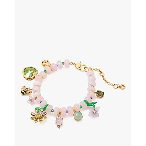 Garden Friends Beaded Charm Bracelet
