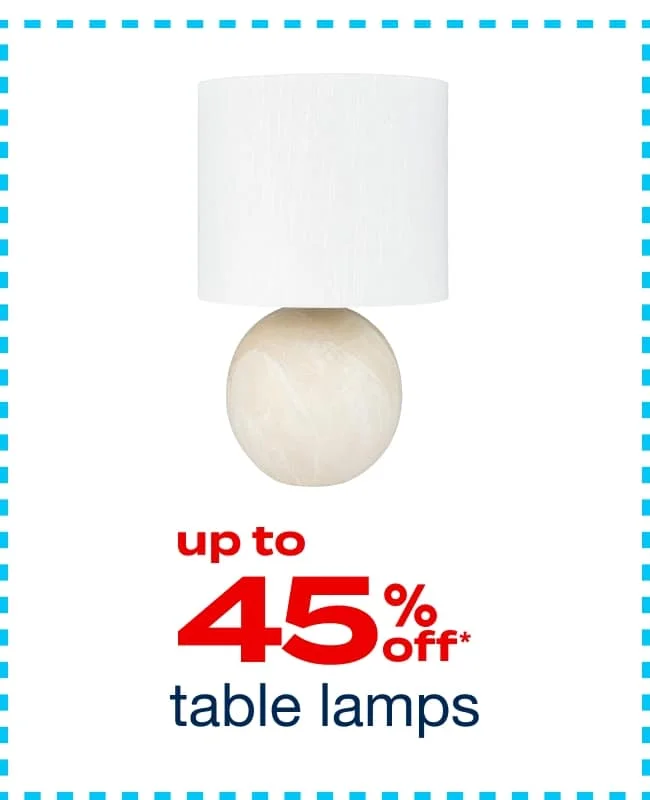 Up to 45% off Table Lamps