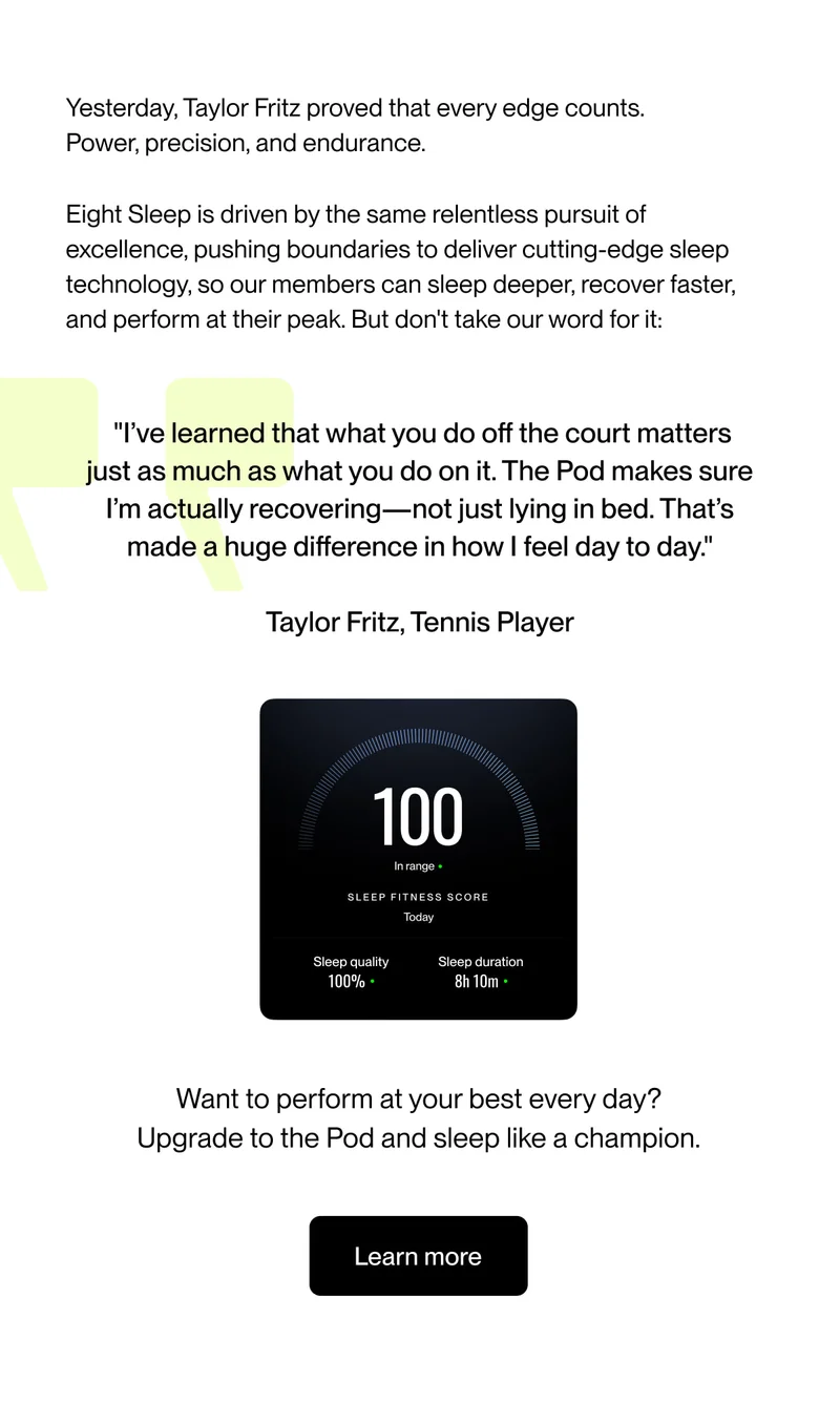 Yesterday, Taylor Fritz proved that every edge counts. Power, precision, and endurance.