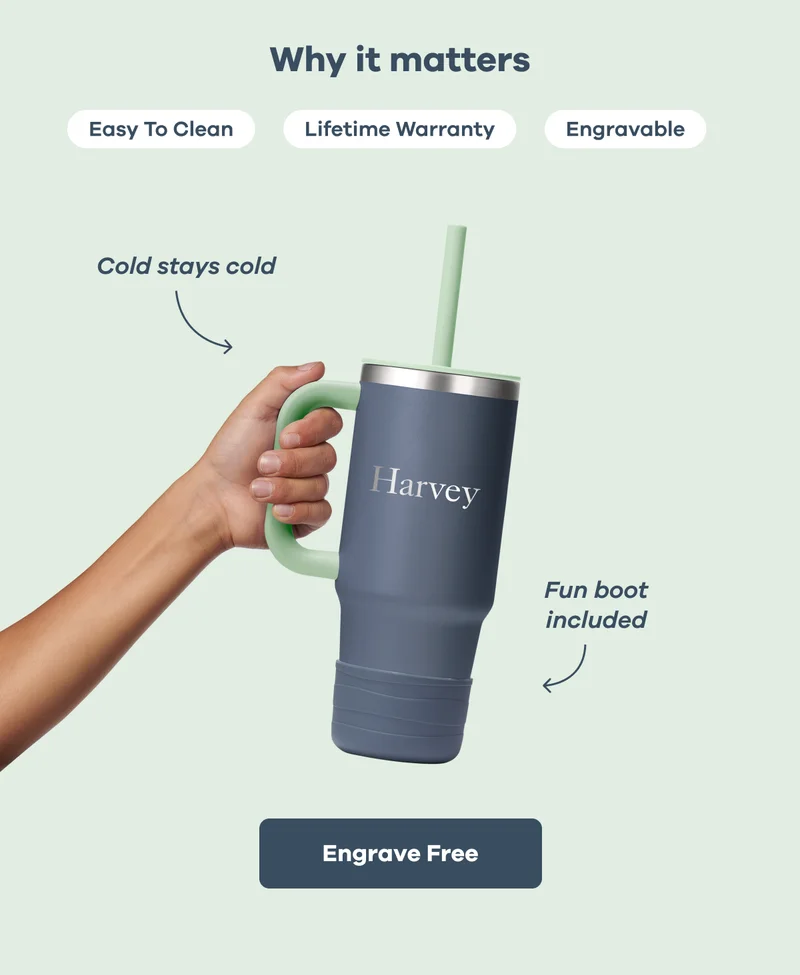 Why it matters. Easy To Clean. Lifetime Warranty. Engravable. | Engrave Free.