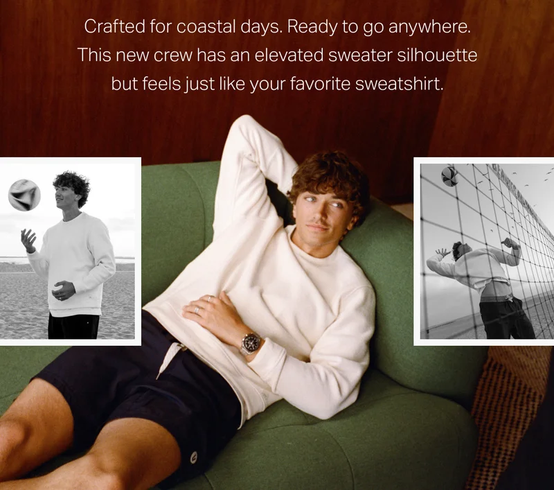 Crafted for coastal days.