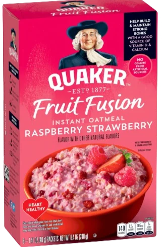 Image of Raspberry Strawberry Fruit Fusion Instant Oatmeal