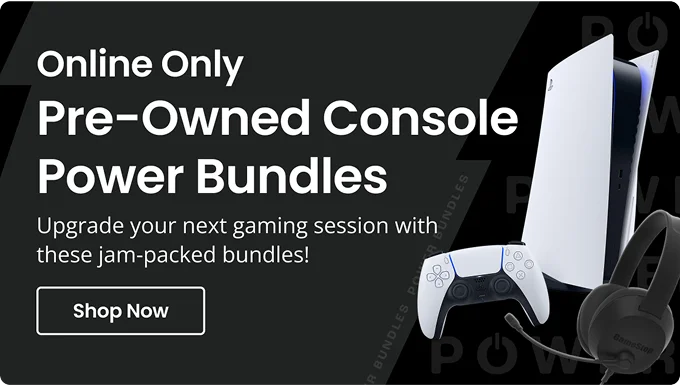 Online Only | Pre-Owned Console Power Bundles | Upgrade your next gaming session with these jam-packed bundles! | Shop Now