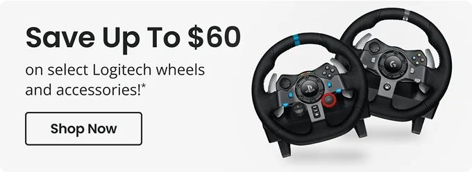 Save Up To $60 on select Logitech wheels and accessories!* | Shop Now
