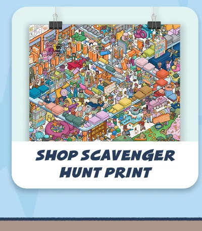Shop Scavenger Hunt Print