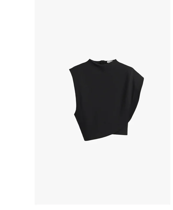 Ponte Asymmetrical Top Black