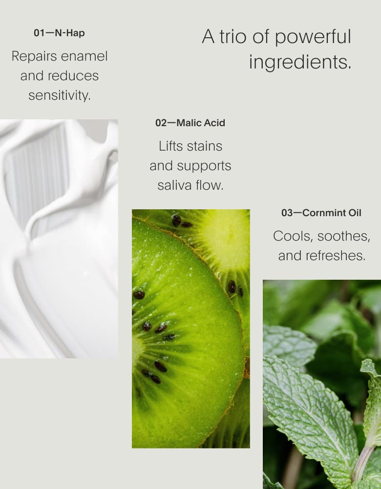 A trio of powerful ingredients