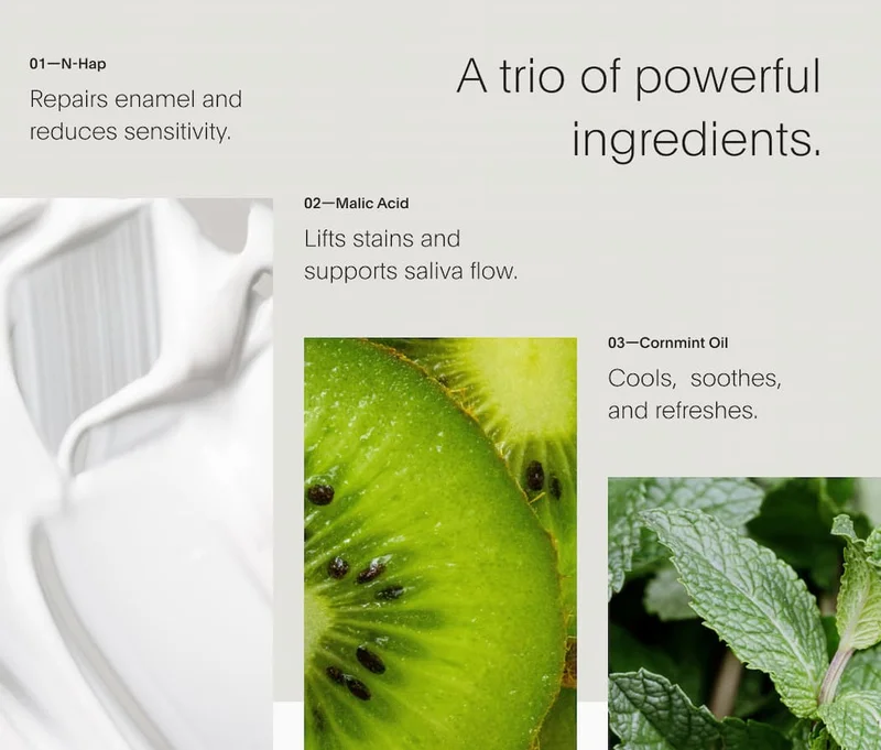 A trio of powerful ingredients