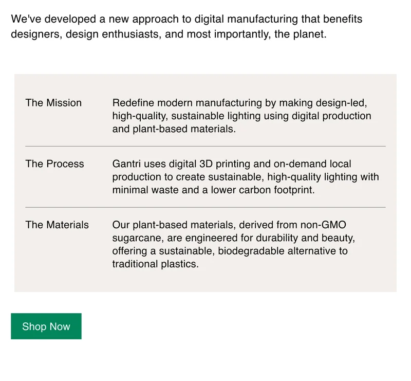 We've developed a new approach to digital manufacturing that benefits designers, design enthusiasts, and most importantly, the planet.